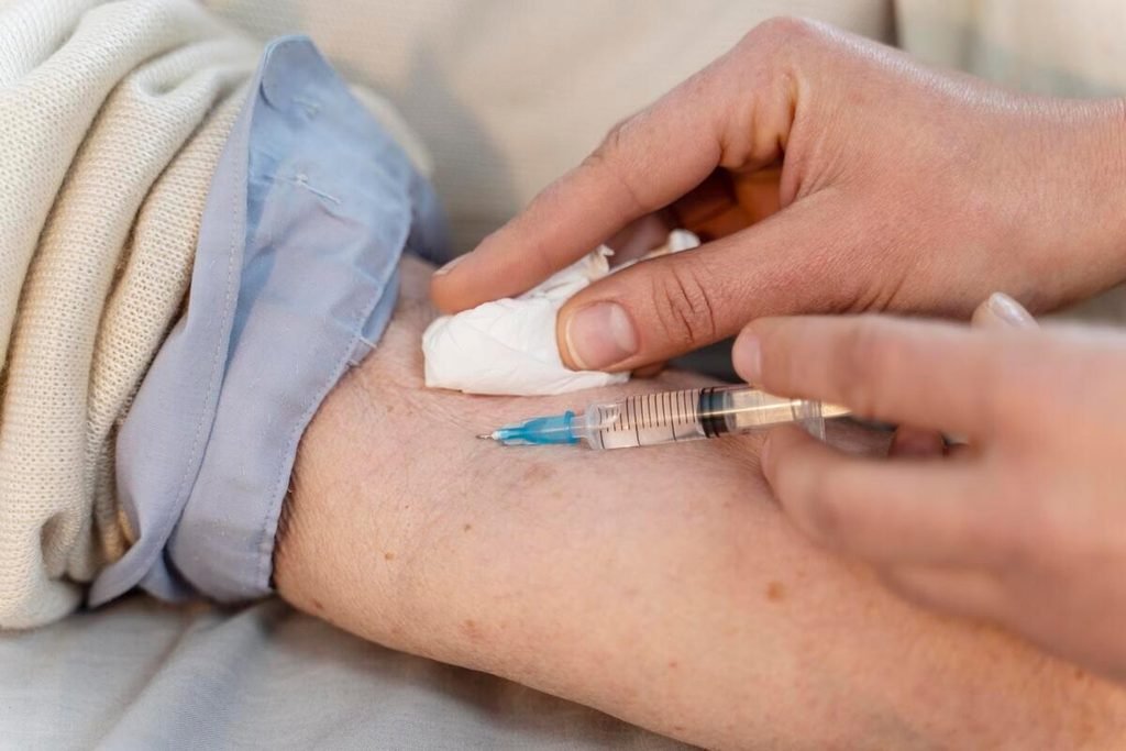 Perfusion intraveineuse d'atosiban pour stopper une menace d'accouchement prématuré.